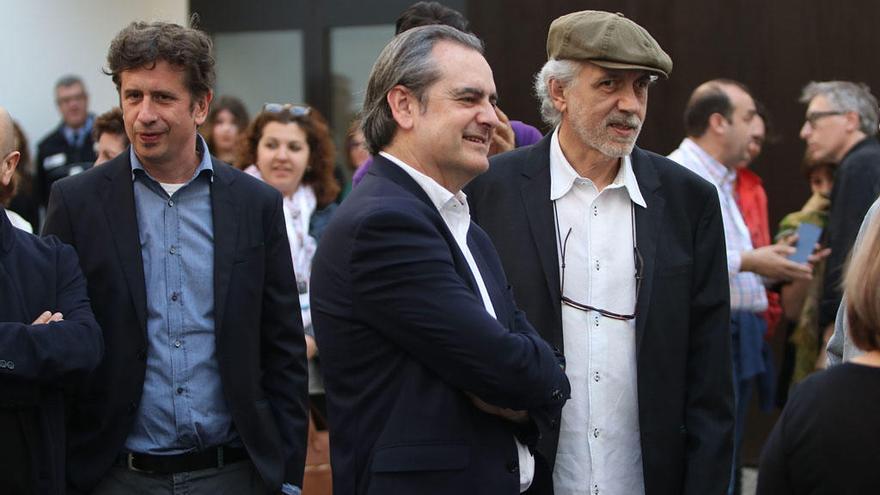 Gabino Diego, Juan Antonio Vigar y Fernando Trueba.