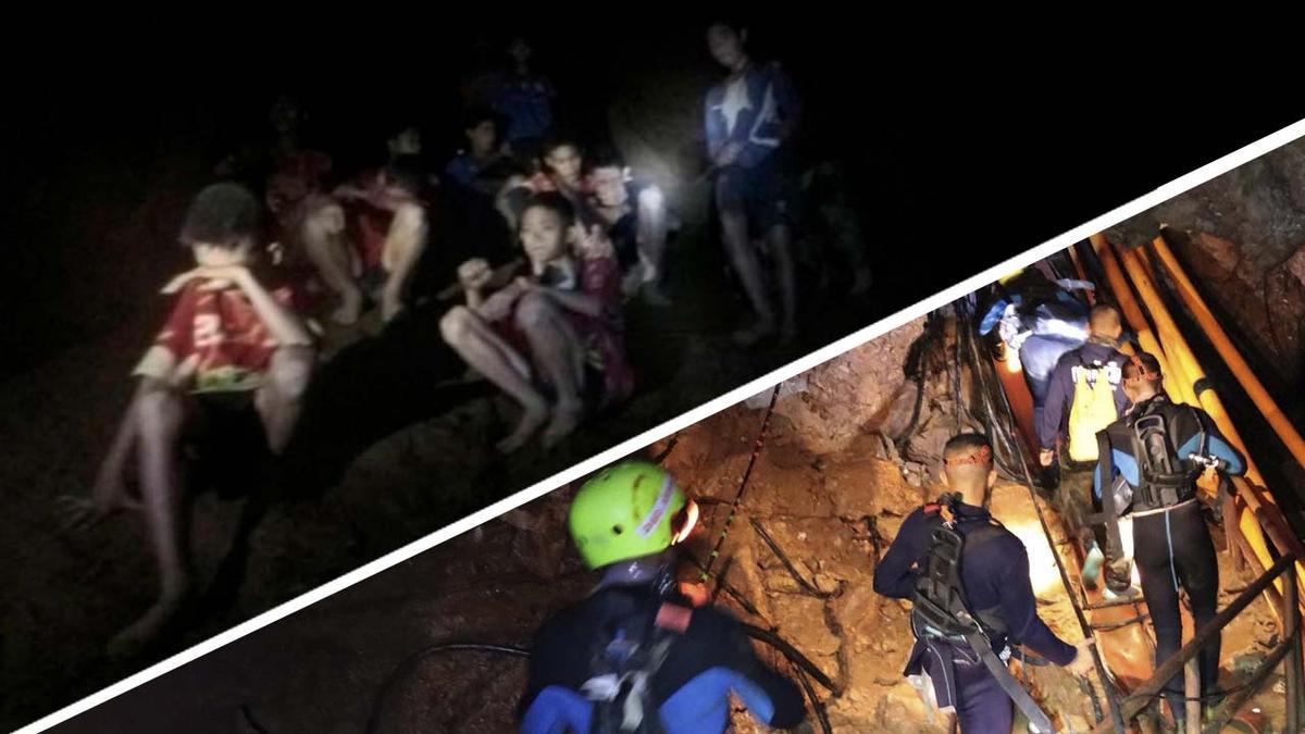  Recorrer un túnel más estrecho que un periódico abierto así es el arriesgado rescate de Tailandia