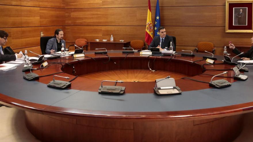 Reunió del Consell de ministres durant la qual s&#039;ha aprovat el pla de desescalada