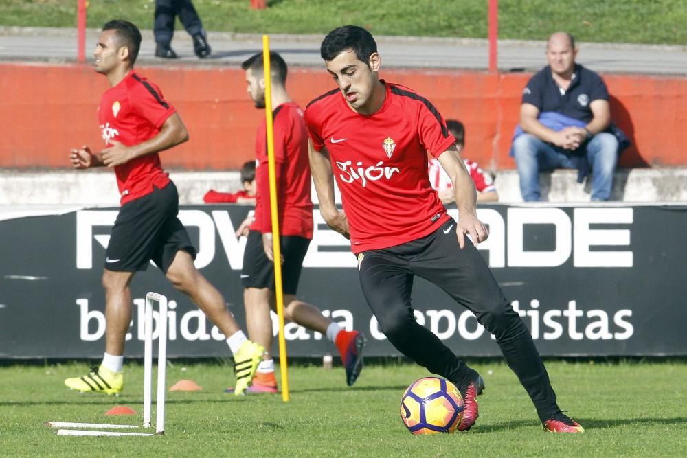 Entrenamiento del Sporting del 01/11/2016