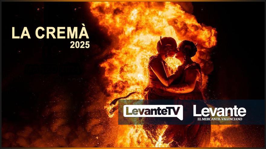 Sigue en directo la cremà de las Fallas 2025