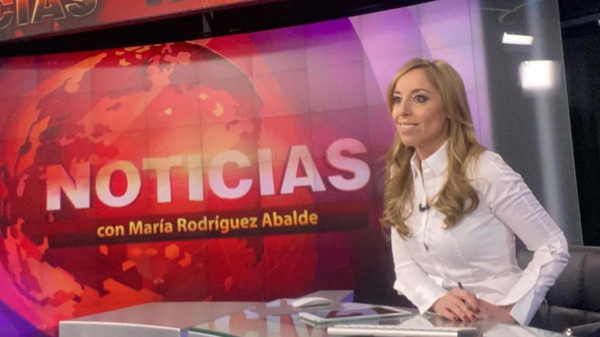 La periodista viguesa María Rodríguez Abalde, presentadora  del canal internacional ruso RT en su versión en español.  // R.T.