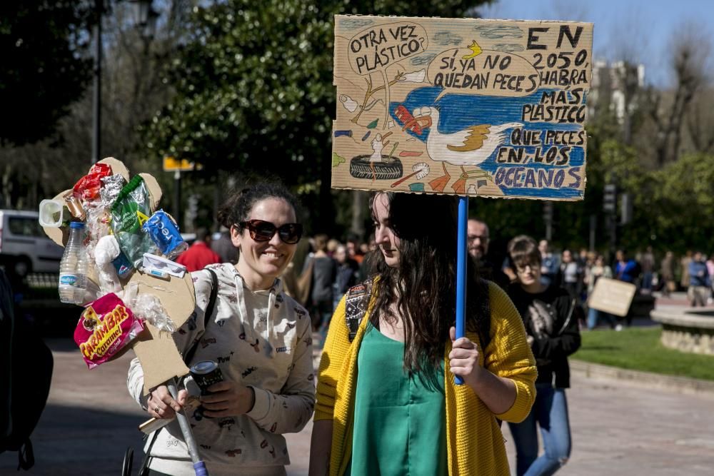 Protestas de estudiantes en Oviedo