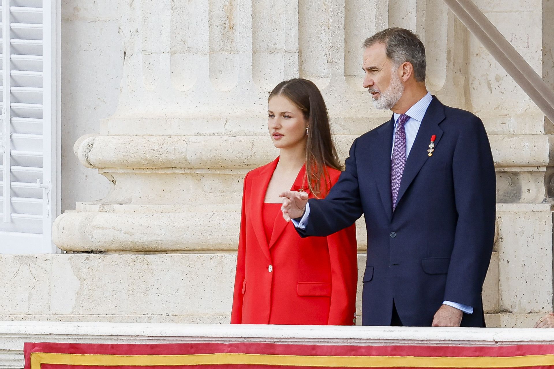 La princesa Leonor en el aniversario de la proclamación de Felipe VI.