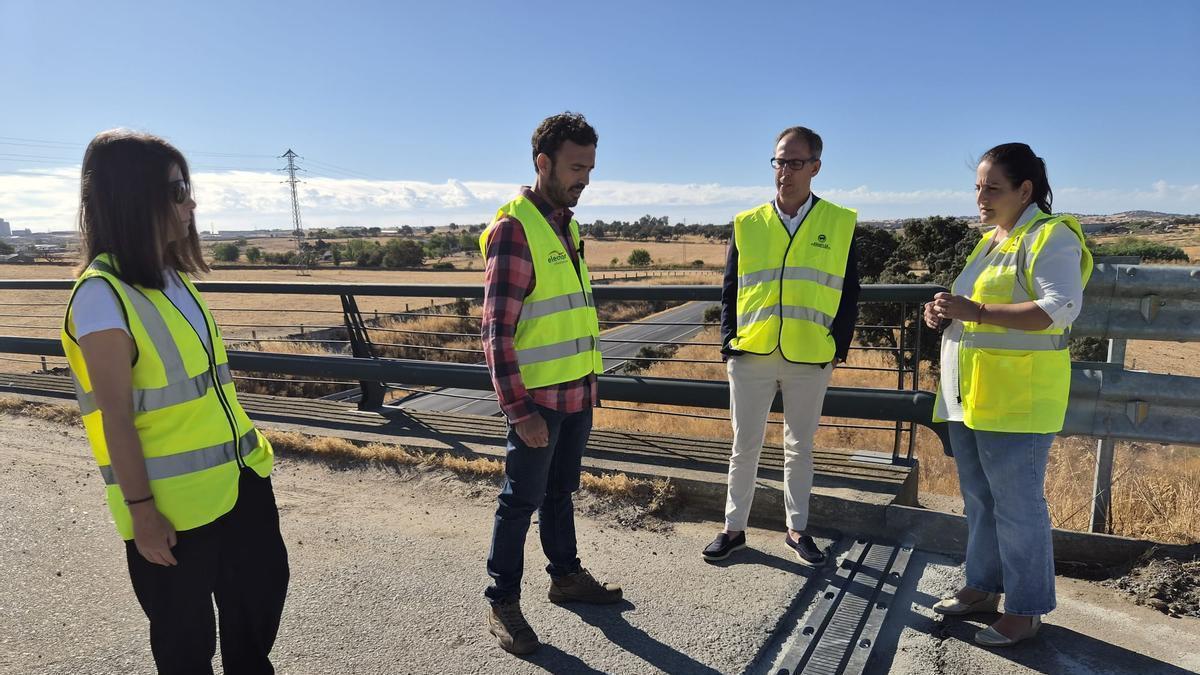 Visita institucional a las obras en carreteras del término de Pozoblanco.
