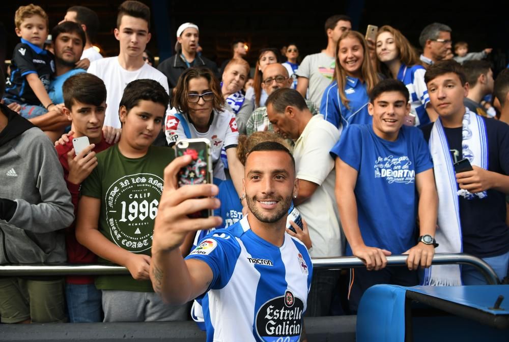 Presentación de los nuevos fichajes del Deportivo