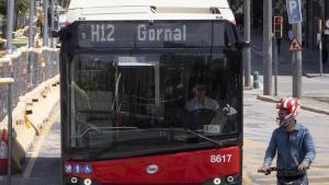 Primer carril compartit entre busos i tramvies