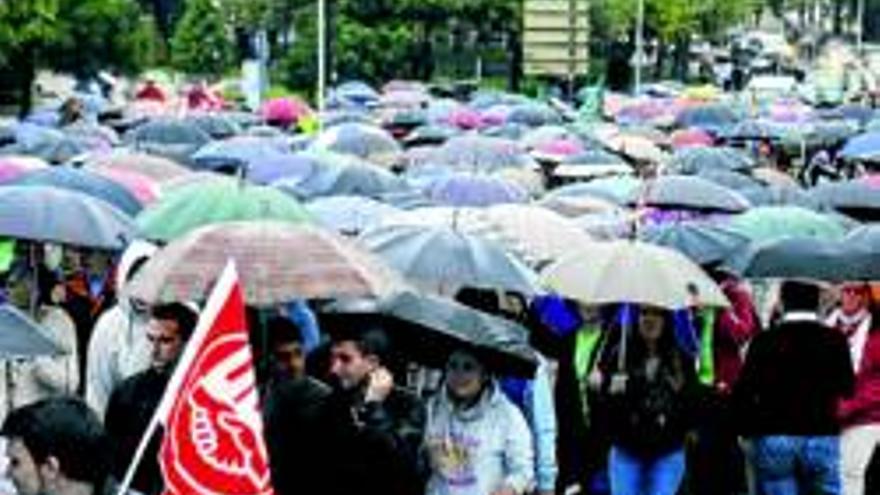 Los alumnos secundan la huelga en Plasencia