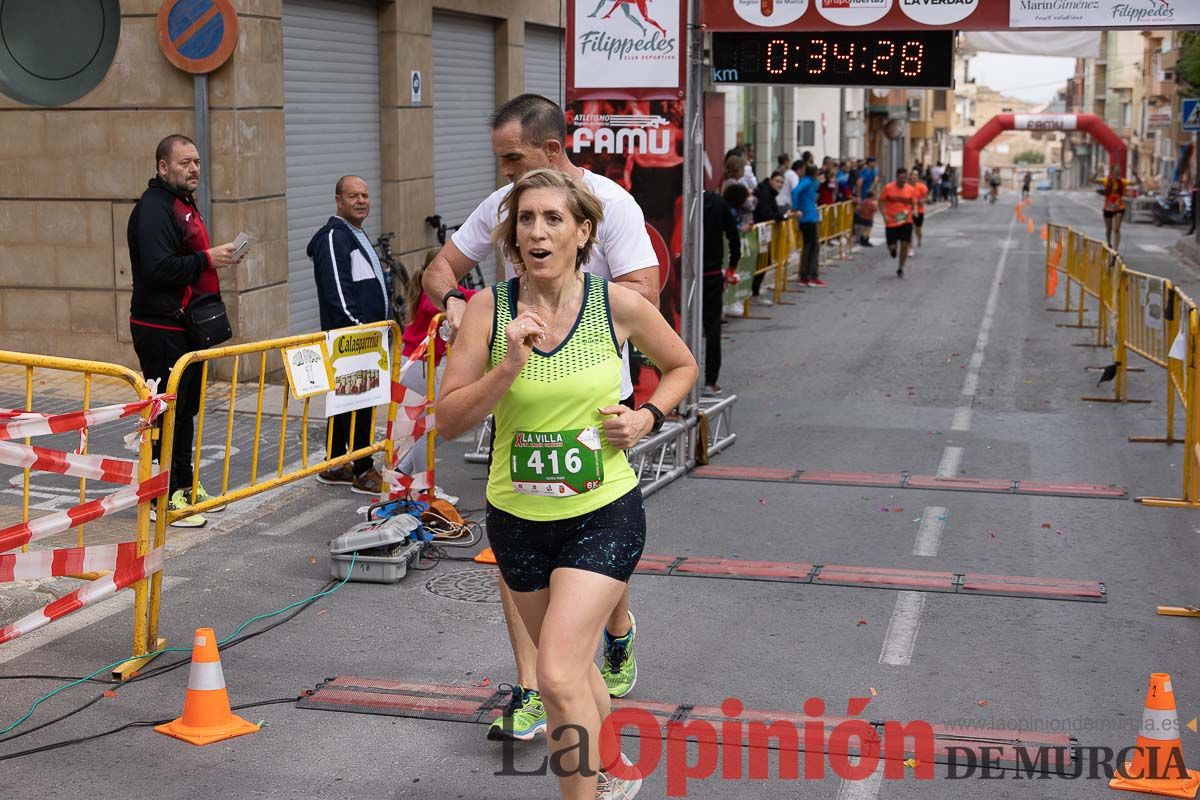 Carrera Popular Urbana y de la Mujer de Moratalla ‘La Villa, premio Marín Giménez (línea de meta)