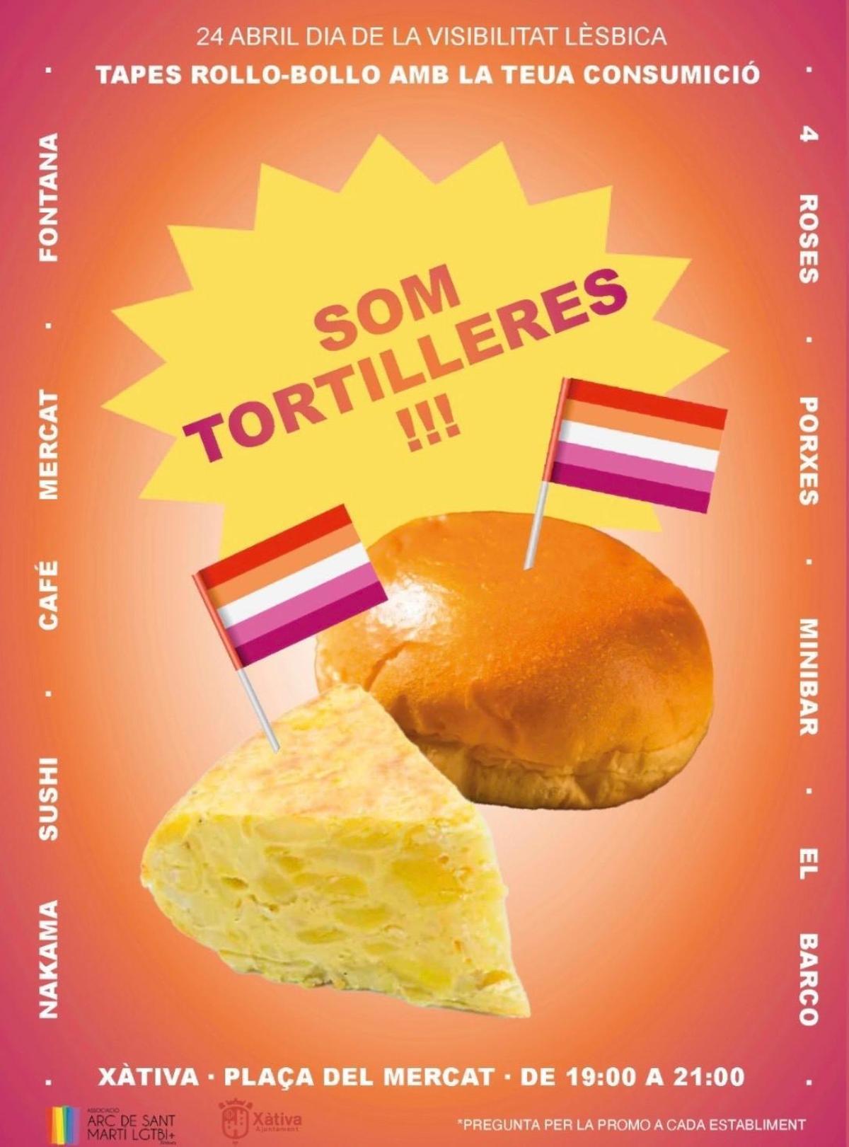 Cartel de la III Edició de Som Tortilleres El Mercat Està per a Bollos