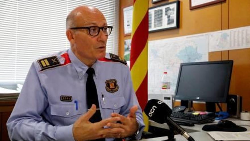 El cap de la Regió Policial de Girona, el comissari Josep Milan.