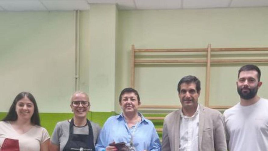 Elena Ferro, en el colegio. | FdV