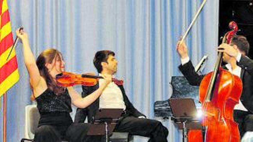 Concert de Tempus Trio, artistes residents de Joventuts Musicals de Moià, a l’auditori de Sant Josep | J. GRANDIA