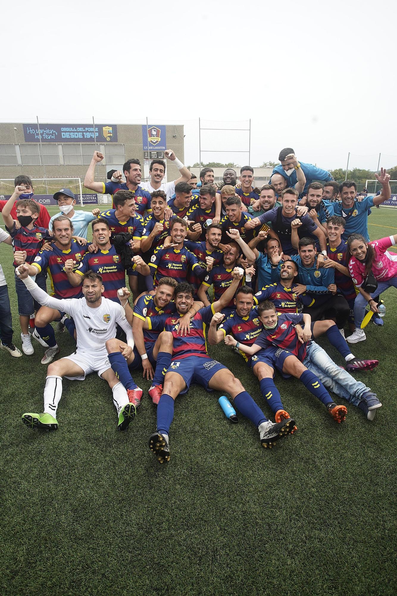 El Llagostera és de Primera RFEF (3-3)