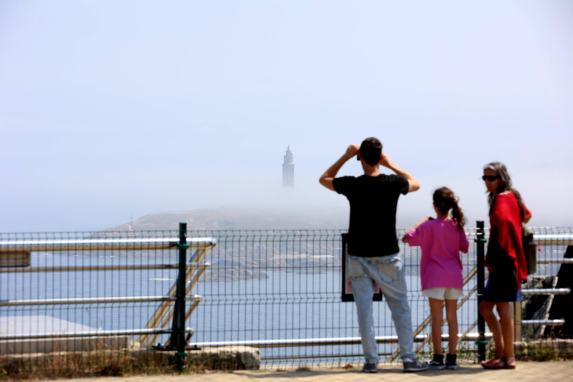 Julio arranca con días de niebla en A Coruña