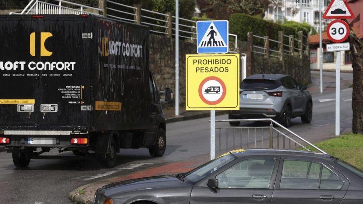 Se repiten las quejas en Poio por la inseguridad vial en A Caeira
