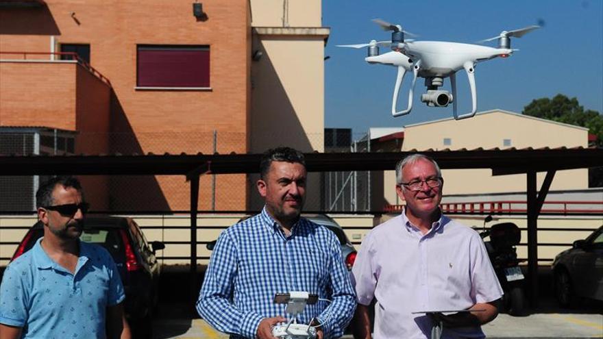 El dron de Plasencia para atajar los incendios se podrá utilizar desde agosto