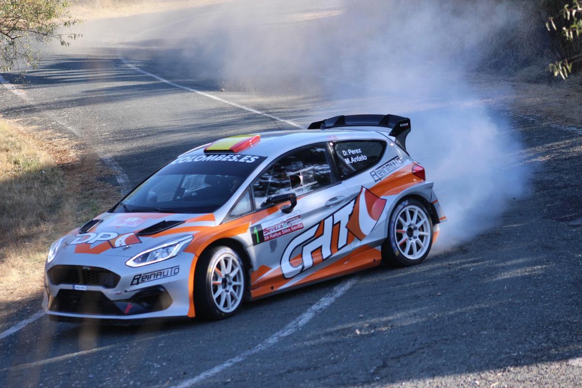 Pedro David Pérez (Ford Fiesta Rally 2), durante una competición.