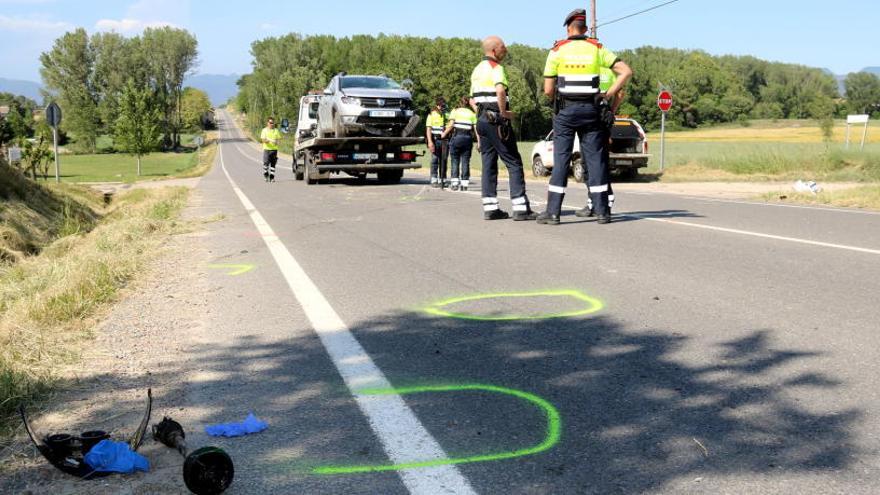 Un motorista ha mort en un xoc frontal a la B-522 a Gurb