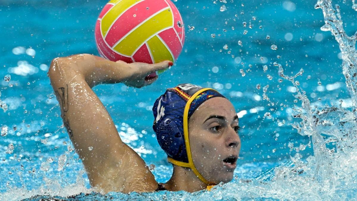 Bea Ortiz, durante un partido