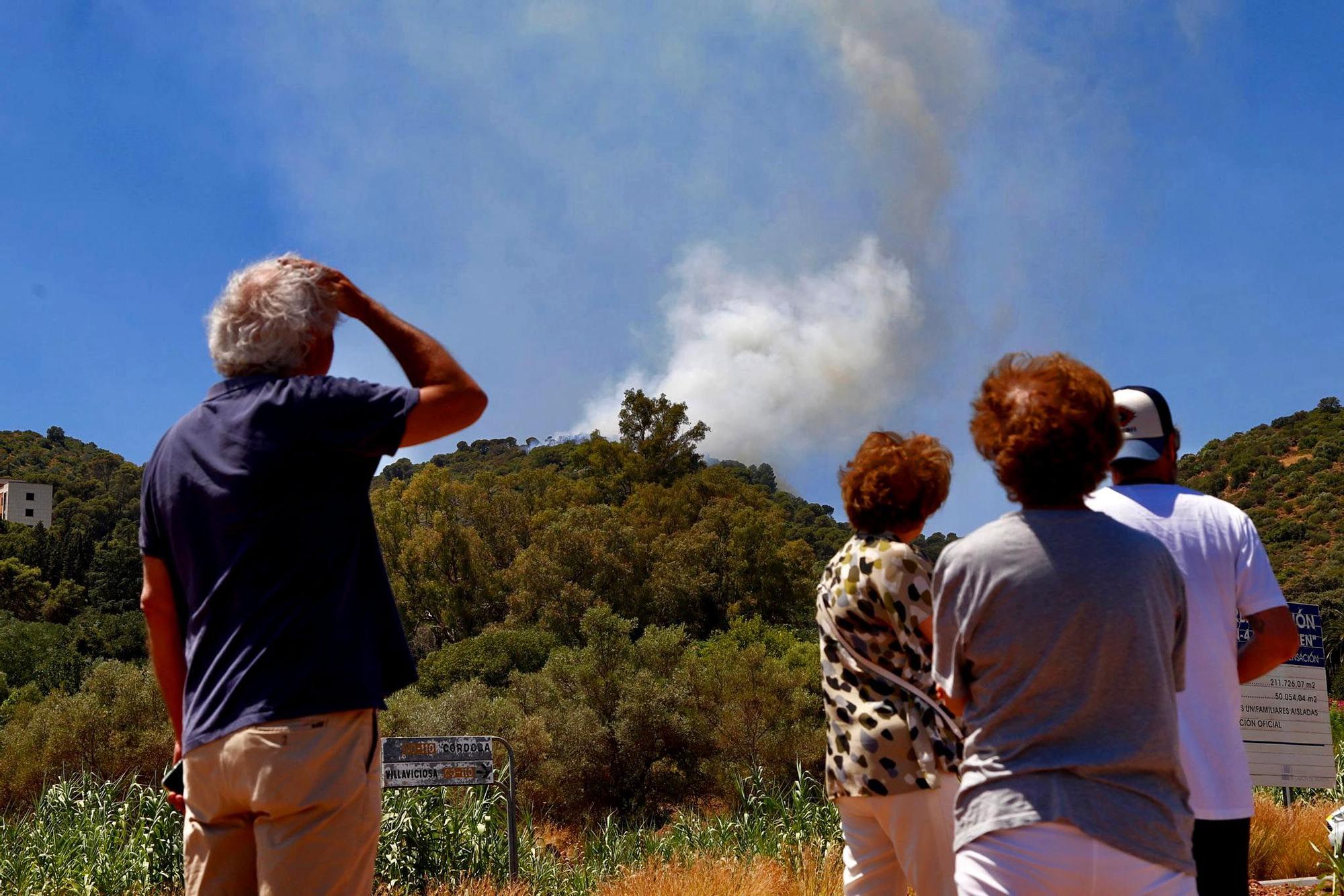 Incendio forestal en la sierra de Córdoba