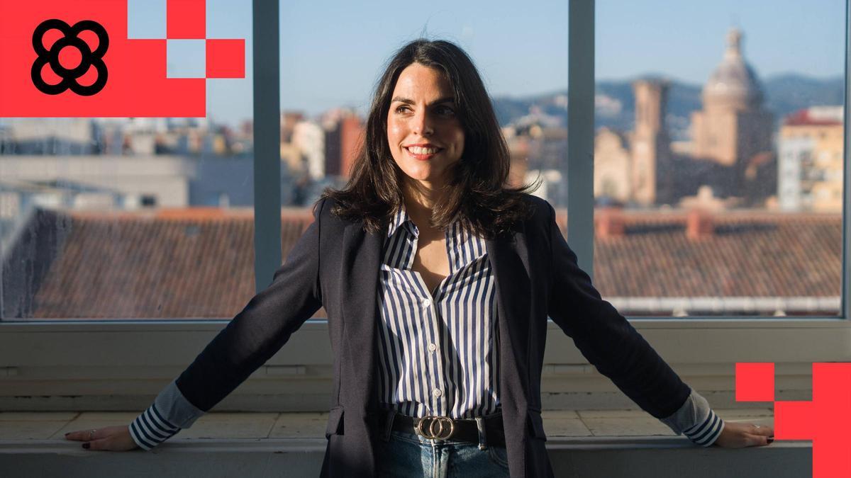 Berta Arandes, presidenta de "Dones en Joc", en la Fabra i Coats de Barcelona.