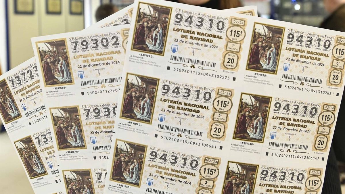 Números de la lotería de Navidad