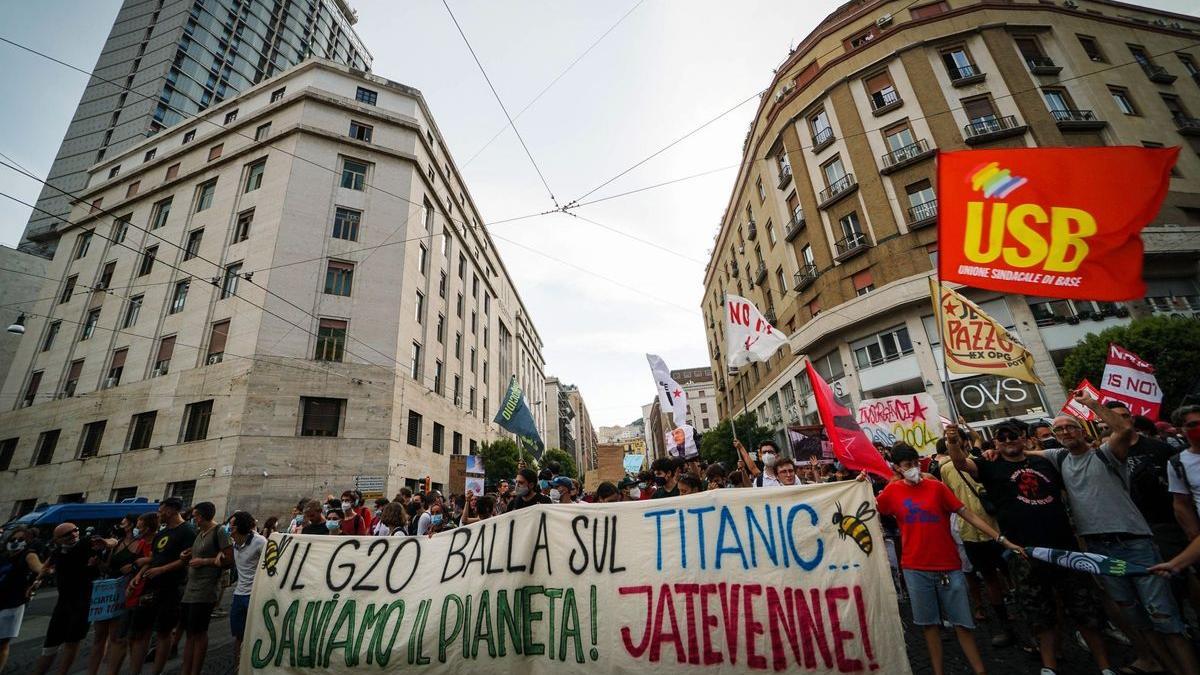 Protesta contra la reunión ministerial de medio ambiente del G20.