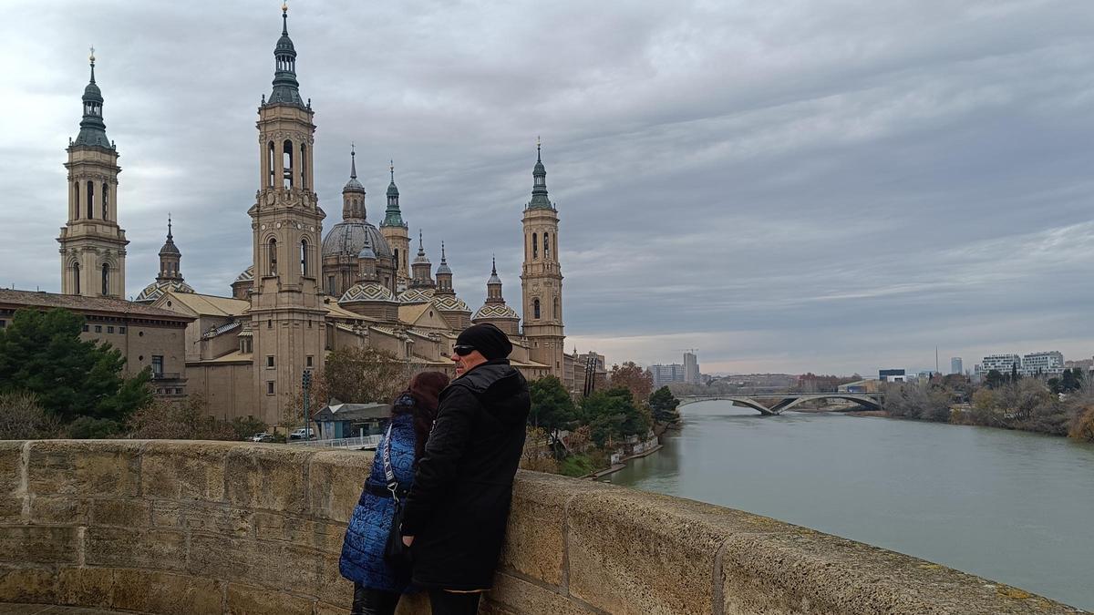 Cielo encapotado en Zaragoza