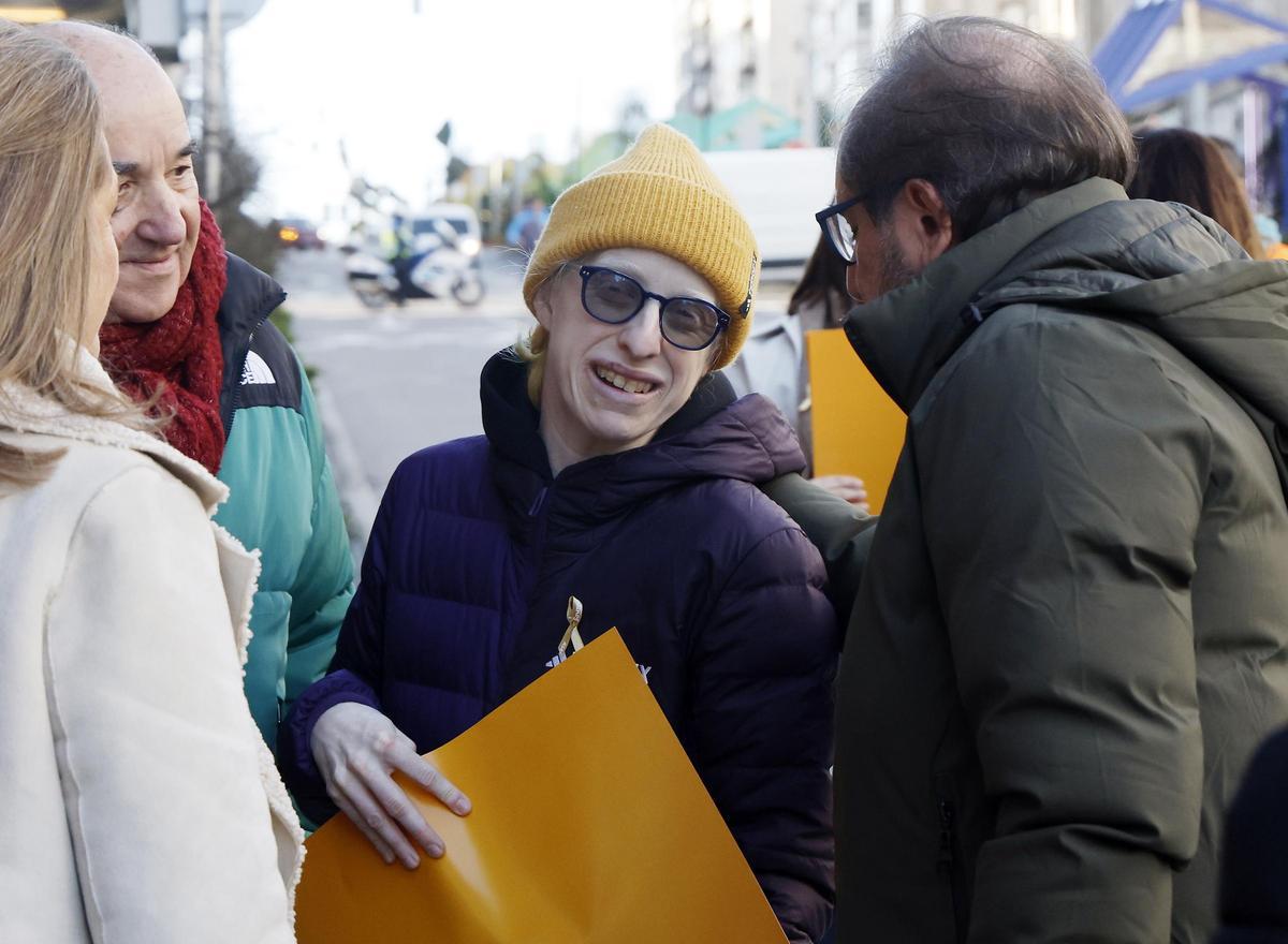 La médica y bicampeona paralímpica de triatlón adaptado, Susana Rodríguez Gacio, durante el evento de este sábado.