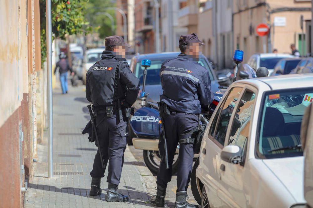 Redada antidroga en el barrio de Son Gotleu