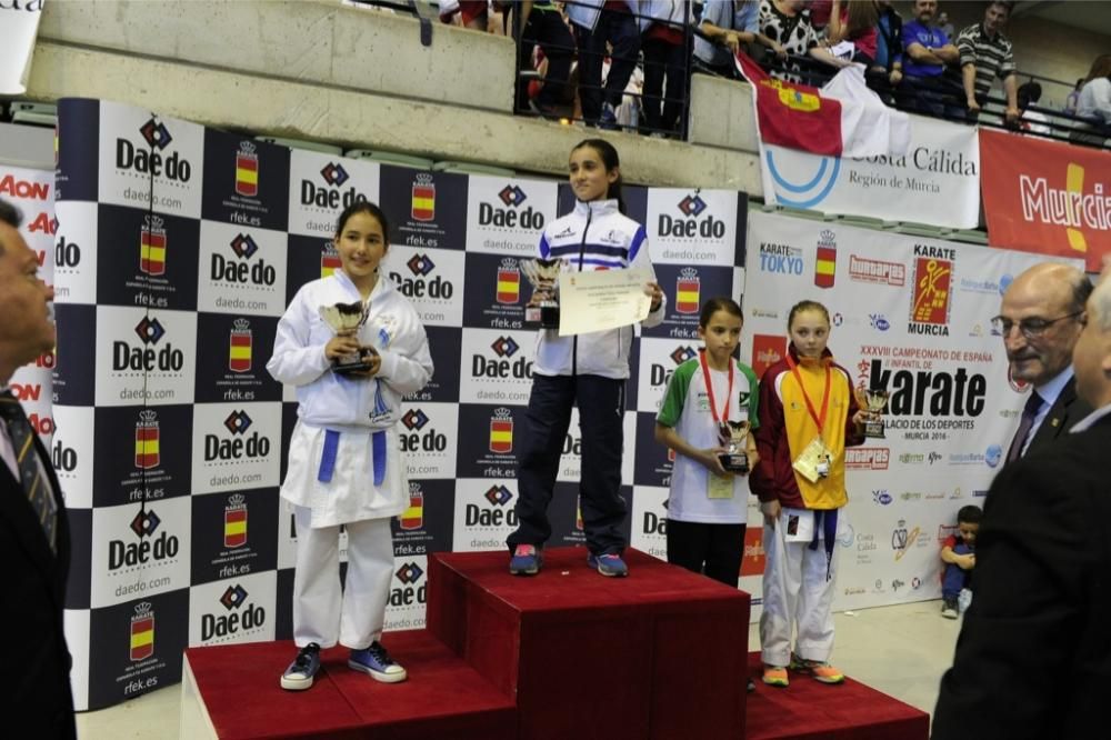 Podium del Campeonato de Kárate