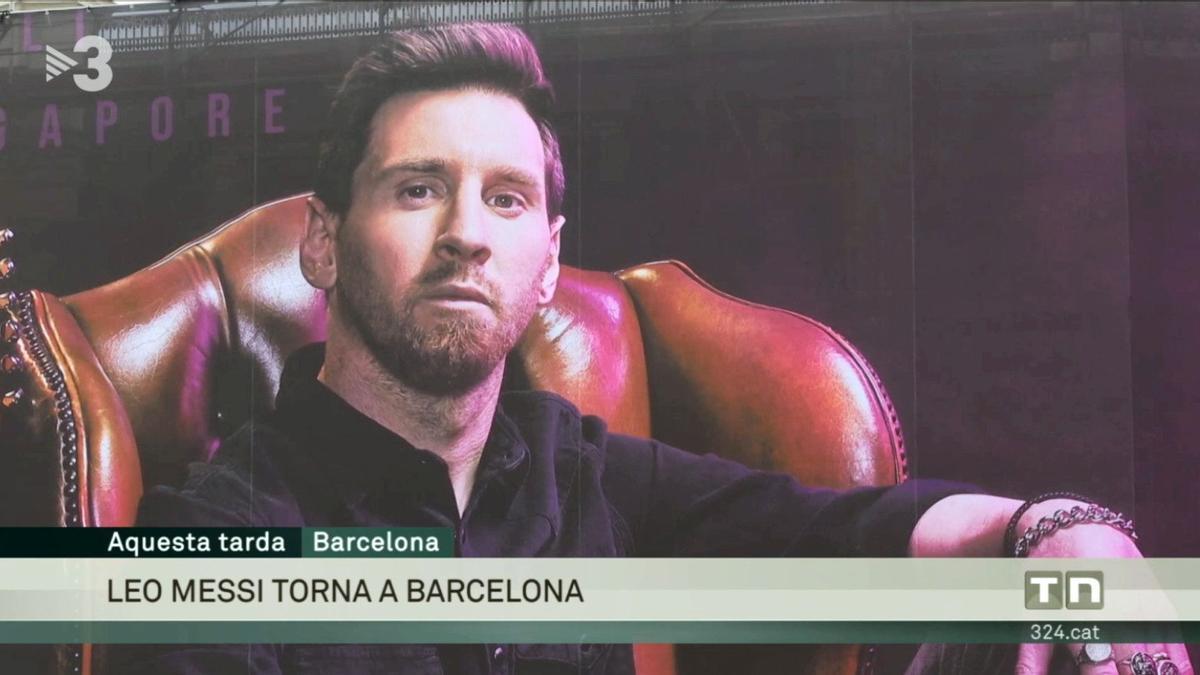 Ferran Monegal foto TV3 Messi torna a Barcelona