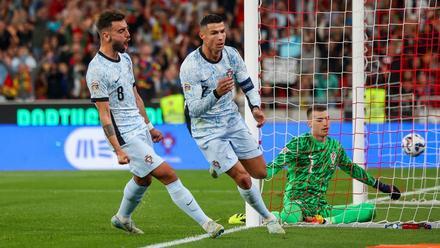 Cristiano Ronaldo anotó ante Croacia