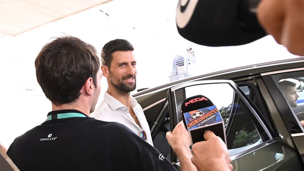 Djokovic aterrizó este miércoles en Manises.