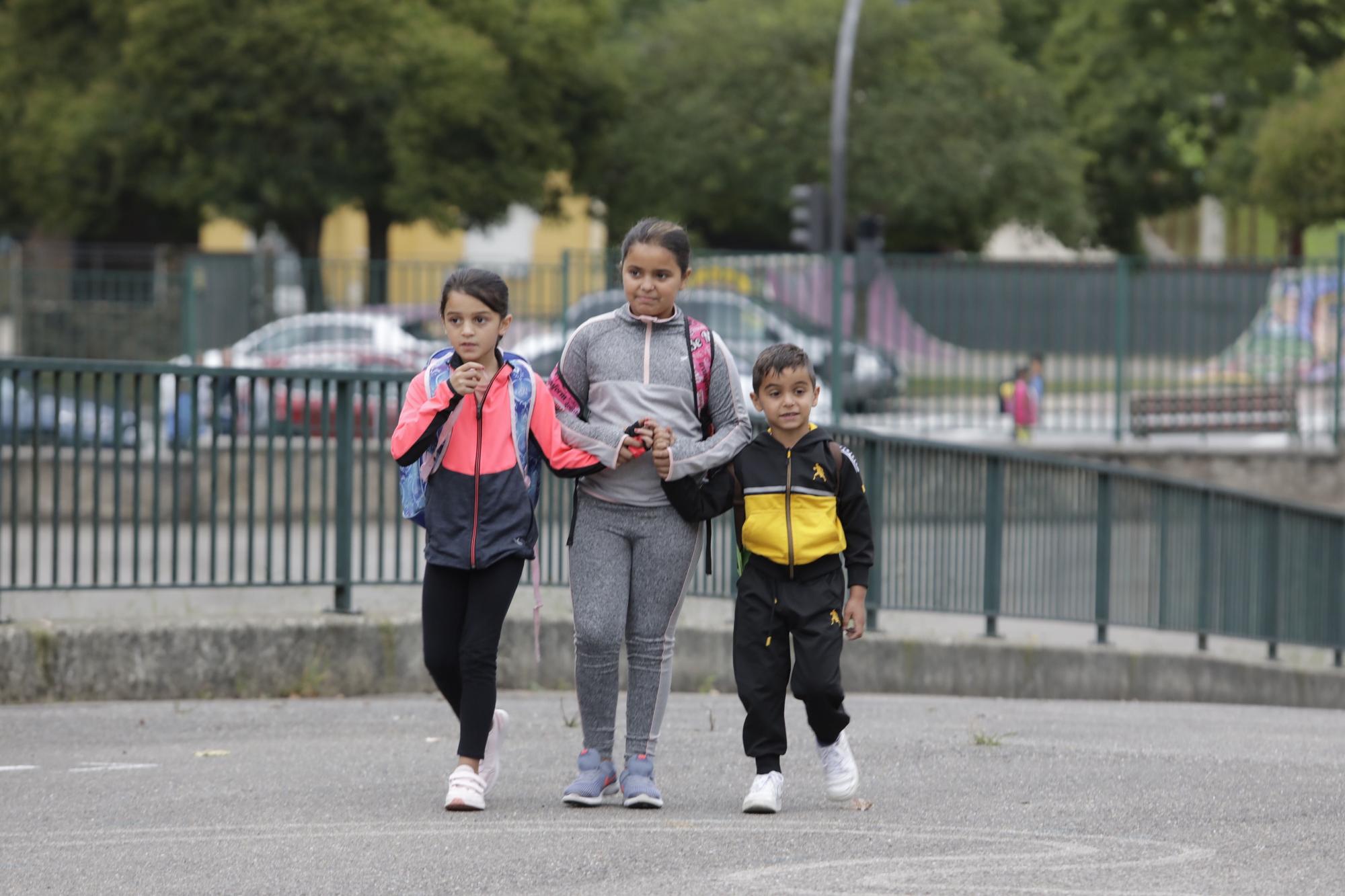 Vuelta al cole en el colegio de la Carriona en Avilés