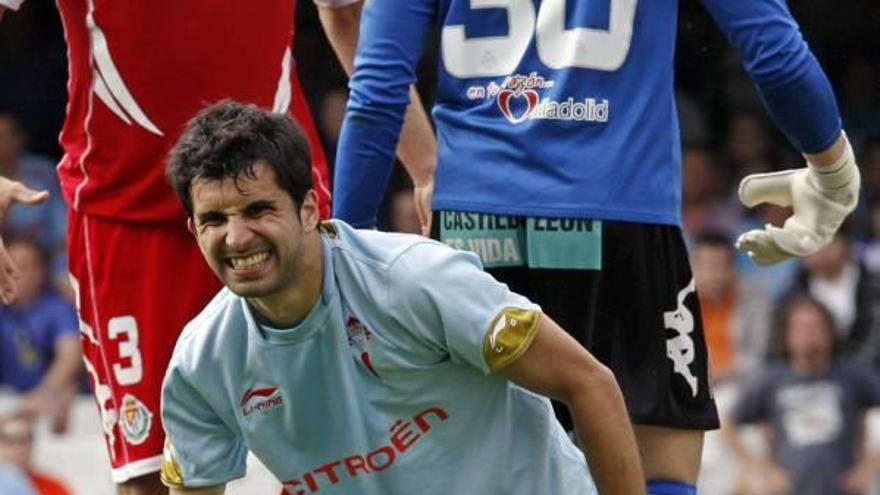 Álex López, durante un partido del Celta el pasado curso.