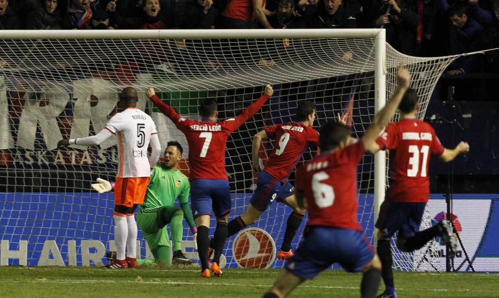 Las imágenes del Osasuna - Valencia