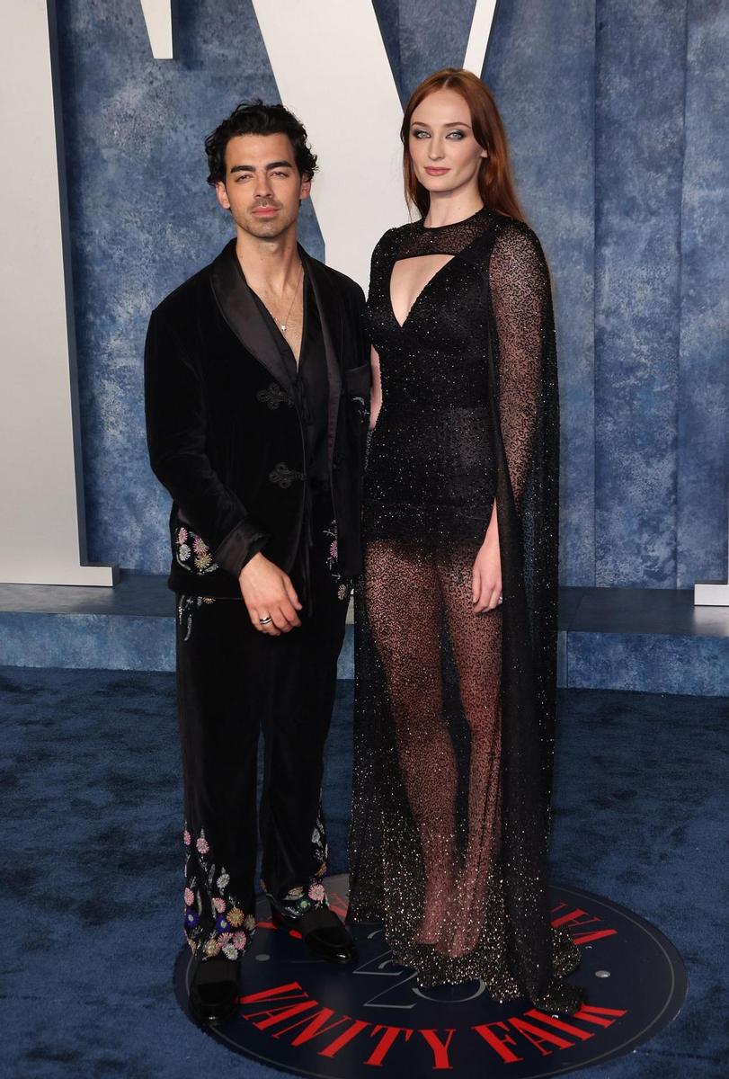 Joe Jonas y Sophie Turner en la fiesta de Vanity Fair tras los Premios Oscar 2023
