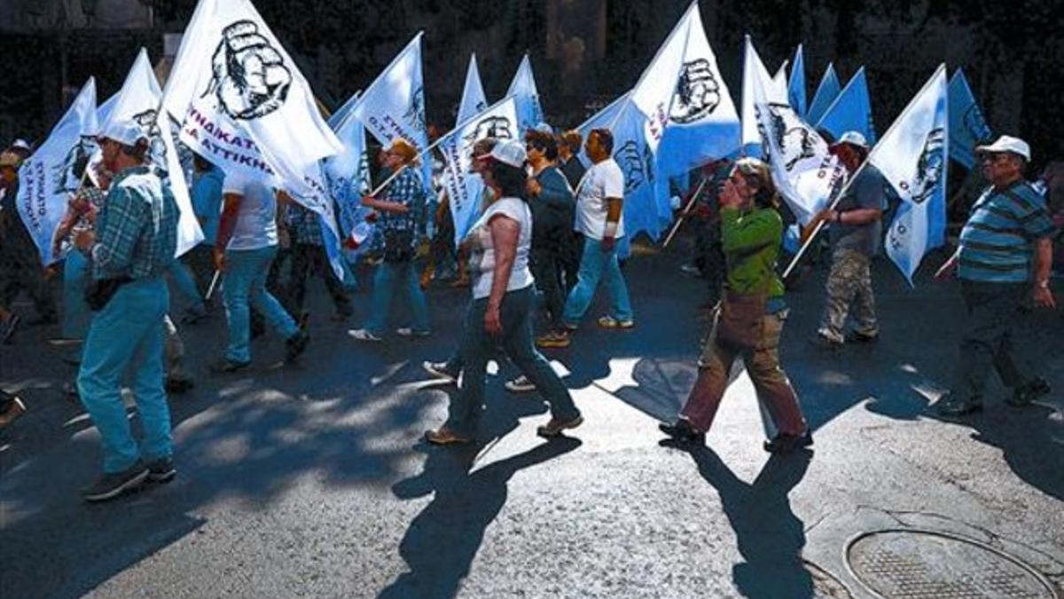 Movilizaciones en Grecia el pasado 1 de mayo.