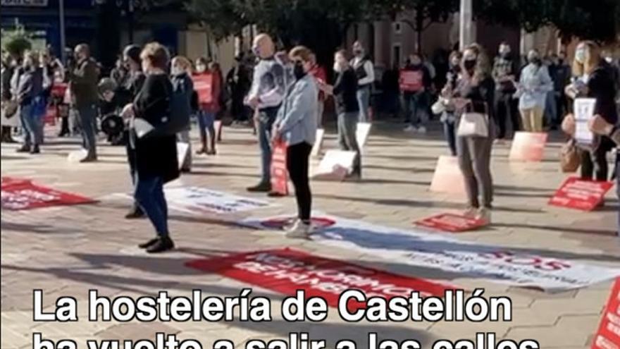 La hostelería de Castellón vuelve a salir a la calle para exigir un plan "real y urgente" de ayudas