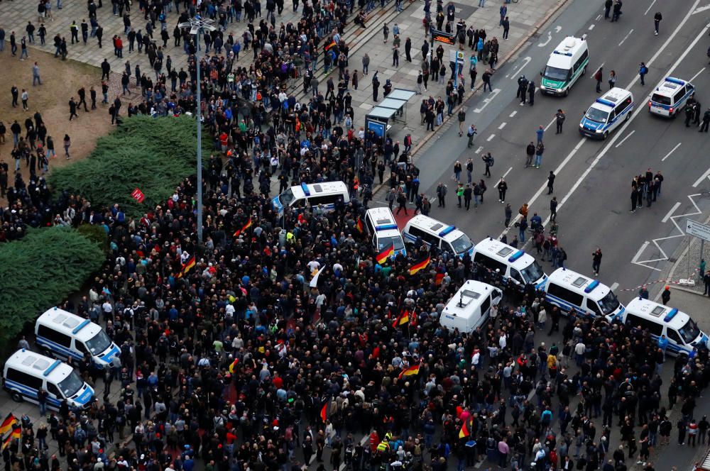 Marcha ultraderechista en Chemnitz