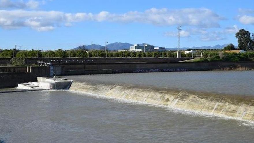 Imagen del azud de Aljaima, en Cártama.