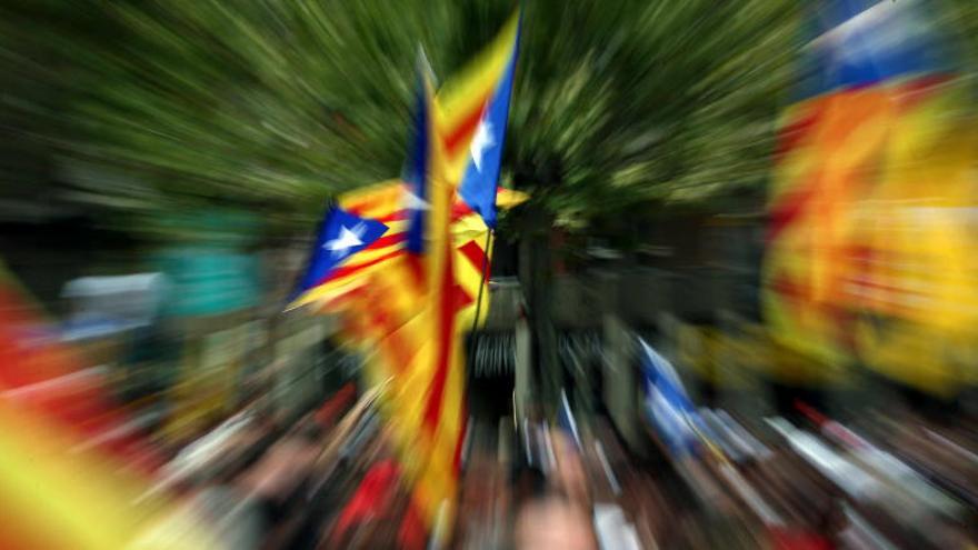 Imagen de la Diada en Cataluña.