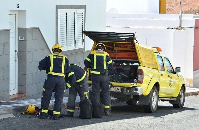 Vecinos afectados por la explosión de Agüimes