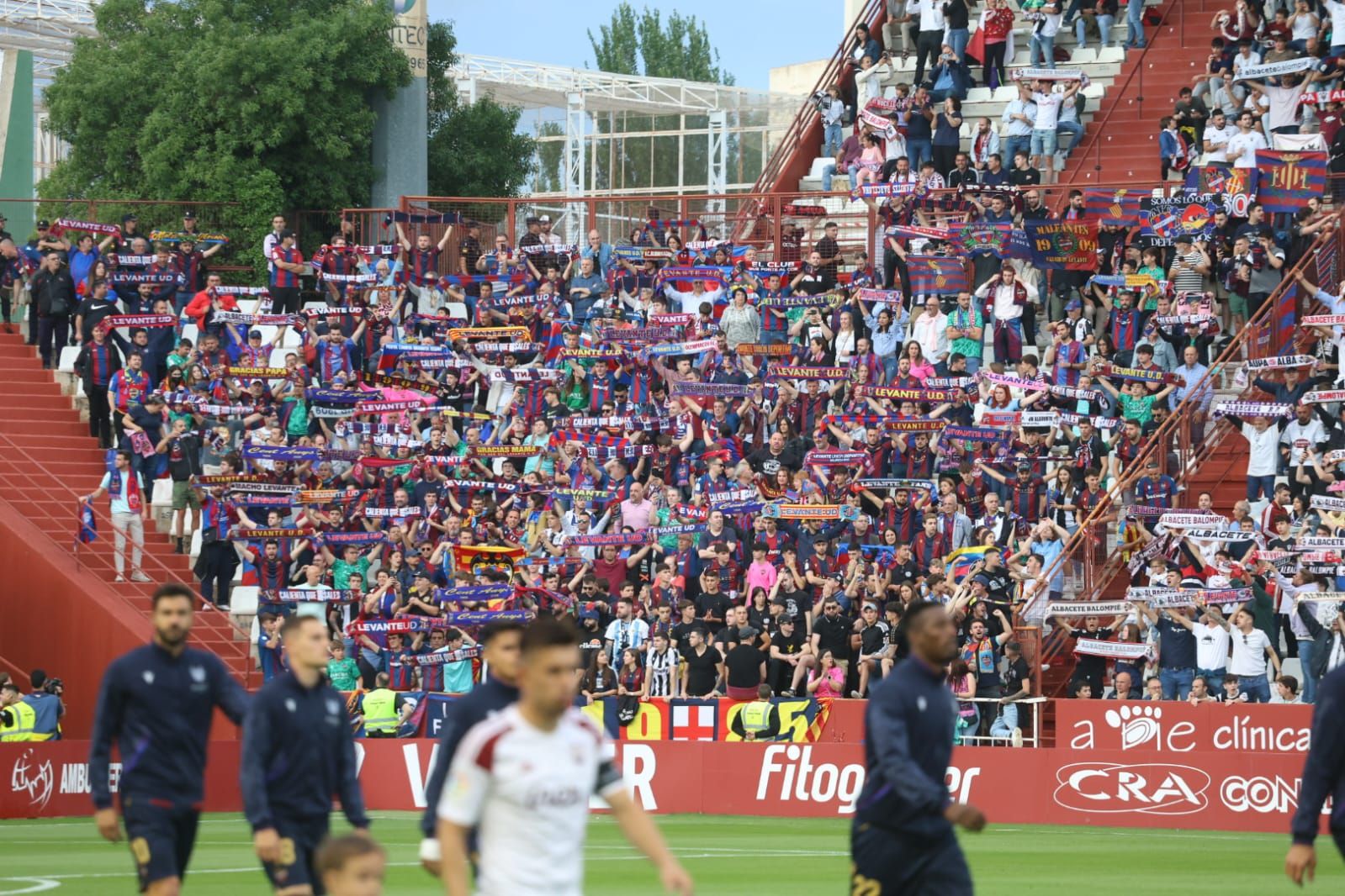 El partido entre el Albacete y el Levante UD, en imágenes