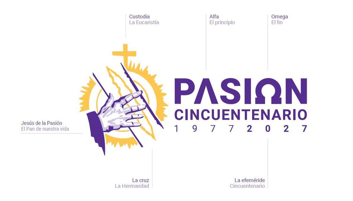 Logotipo del cincuentenario de Jesús de la Pasión, de José Carlos Torres.