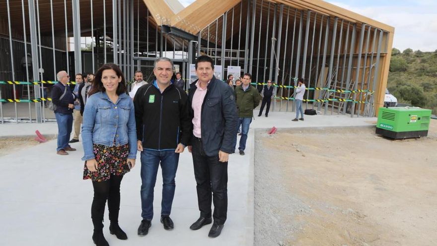 Continúan las obras en el centro de visitantes del Caminito del Rey