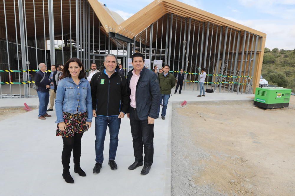 Continúan las obras en el centro de visitantes del Caminito del Rey