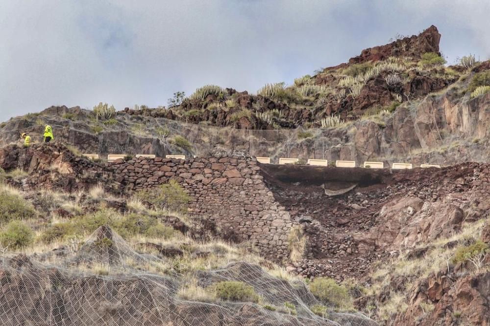 Desprendimientos en Anaga por el temporal